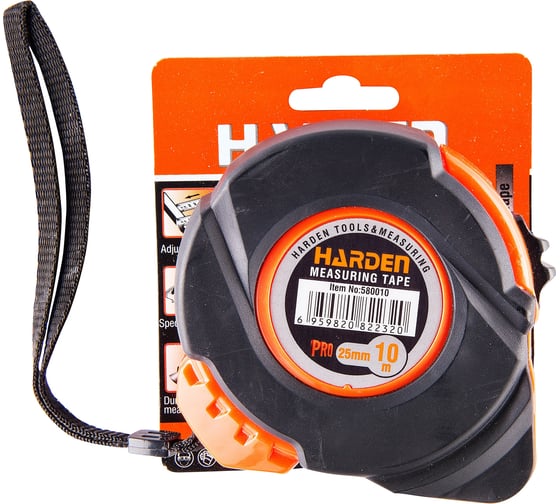 Измерительная рулетка HARDEN, 10мх25 мм. 580010