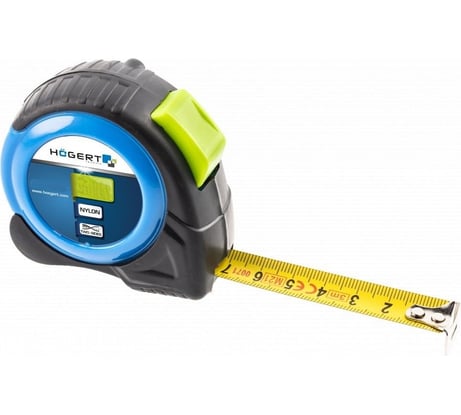 Измерительная рулетка HOEGERT TECHNIK 8 м, 25 мм, нейлон 2-сторонняя HT4M407