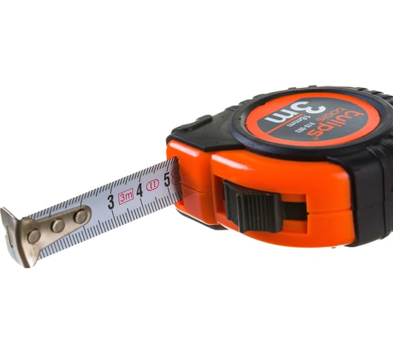 Рулетка Tulips tools с фиксатором, 3 м/16 мм II10-003