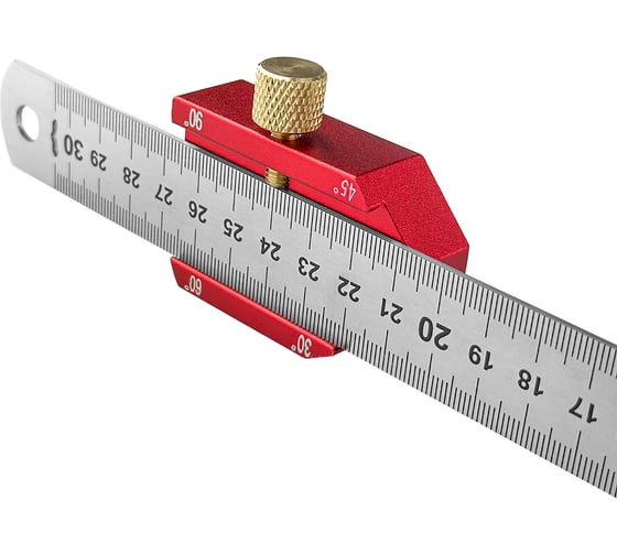 Разметочная линейка для деревообработки vertextools PROFI 300x25 мм, INOX+AL, толщина 1.7 мм 3046-7