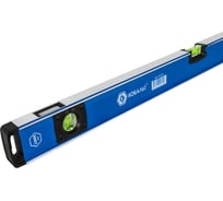 Уровень КОБАЛЬТ строительный 1000мм, профиль 28x66мм, толщ.стенок 1,5мм, 3 глазка, 1 рук-а, 2 фрез.грани, для тяжёлых усл.экс-ии 916-516