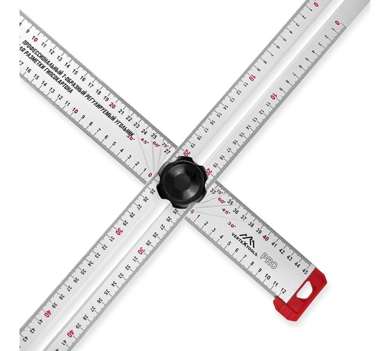 Линейка vertextools Т-образная PROFI 120см подвижная, для разметки ГКП 3046-14