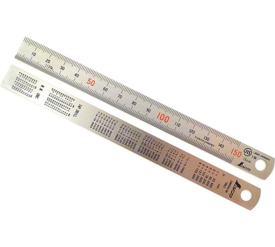 Линейка Shinwa 150 мм, шкала в мм М00010165