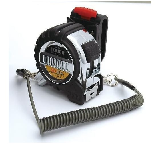 Измерительная рулетка Shinwa Tough Gear SD 5.5 м, 25 мм, со спиральным шнурком и подвесом М00007795