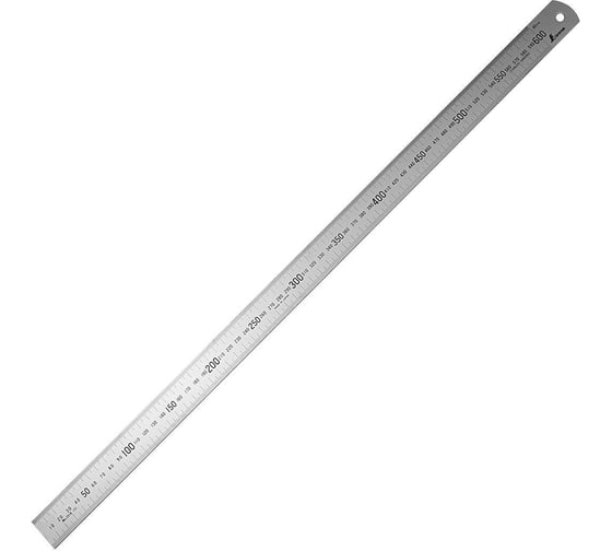 Линейка Shinwa дюймовая, 600 мм, 24", шкала в мм и дюймах М00016582 1