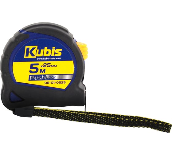 Рулетка измерительная KUBIS 5 м25 мм PushLock 05-01-0525