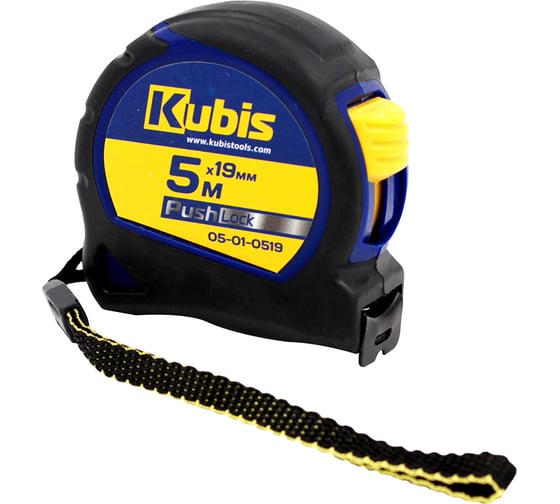 Рулетка измерительная KUBIS 5 м19 мм PushLock 05-01-0519