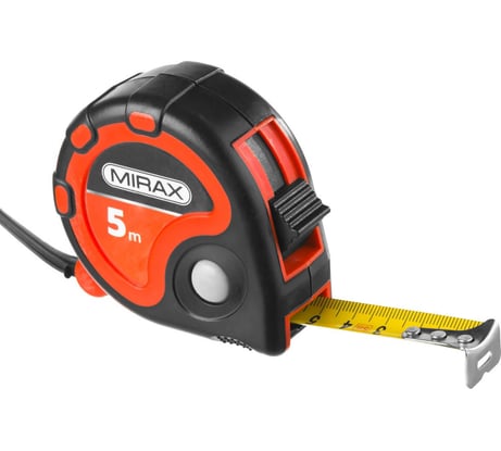Рулетка MIRAX RX-3 5м / 19мм в двухкомпонентном пластиковом корпусе 34013-05-19