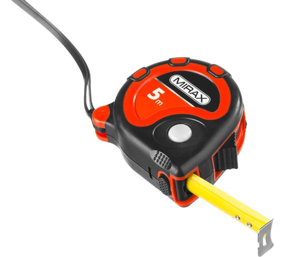 Рулетка MIRAX RX-3 5м / 19мм в двухкомпонентном пластиковом корпусе 34013-05-19