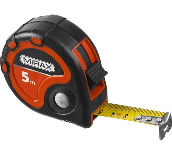 Рулетка MIRAX RX-3 5м / 25мм в двухкомпонентном пластиковом корпусе 34013-05-25 1