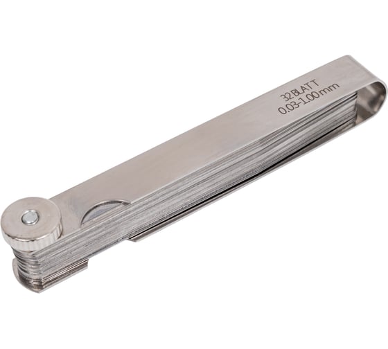 Набор щупов из стали BTI 0,03-1,00 мм 32 шт L=100 мм 31 500 32 1