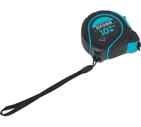 Рулетка в обрезиненном корпусе Росомаха с магнитом ПРОФИ (10,0 м, 25 мм) 602925