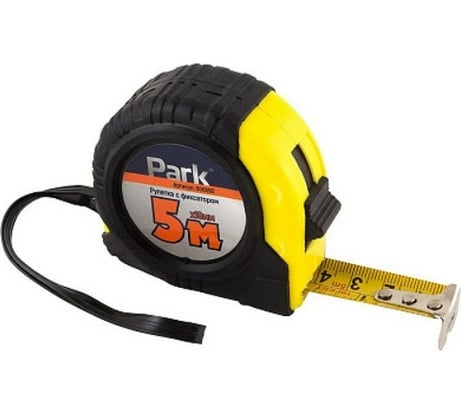 Рулетка с фиксатором Park ПВХ корпус 5 мх18 мм 006890