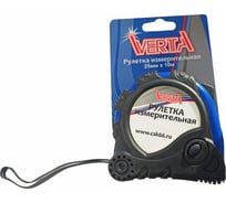 Рулетка VERTA 7,5мх25мм, двойной стоп, обрезиненный корпус V7-405