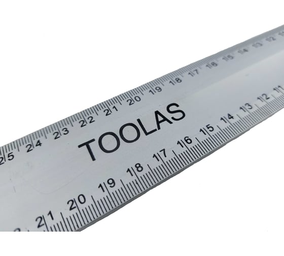Угольник столярный с уровнем TOOLAS 400 мм, алюминиевый 00003416
