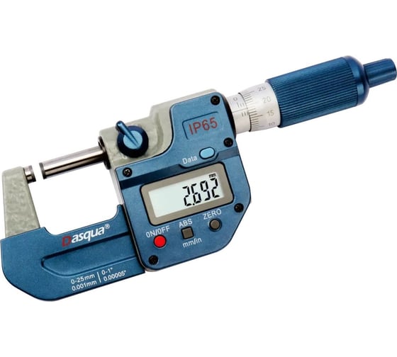 Микрометр цифровой DASQUA IP65 25-50 мм/0,001 мм (1-2"/0,00005") 4410-1110-A 1
