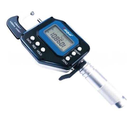 Микрометр цифровой DASQUA IP65 с линейной шкалой и арретиром 0-25 мм/0-1" 4005-0245