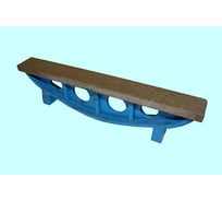 Поверочная линейка TLX тип ШМ-2000x80 мм, класс точности 1, мостик, чугунная, шаброванная 66096