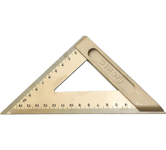 Угольник Треугольник CNIC 200 мм с широким основанием 74418 1