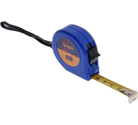 Рулетка ТУНДРА пластиковый корпус, 2 м х 13 мм 3295781