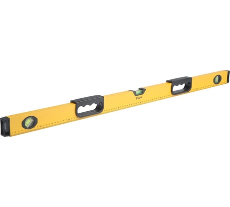 Алюминиевый уровень ТУНДРА магнитный эргономичные ручки, 3 глазка, 1000 мм 2964646