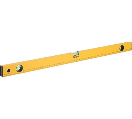 Алюминиевый уровень ТУНДРА 3 глазка, линейка, 800 мм 2964623