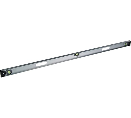 Алюминиевый уровень ТУНДРА "Рельс", 3 глазка 1 поворотный, 1500 мм 3575274