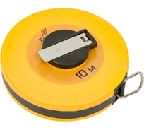Лента ТУНДРА мерная геодезическая фибергласовая, закрытый корпус, 10 м х 13 мм 3714806