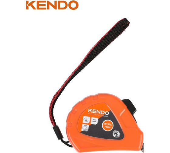 Ударостойкая рулетка с автостопом KENDO 5 м, 19 мм 35027