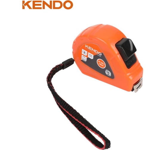 Ударостойкая рулетка с автостопом KENDO 3 м, 16 мм 35026