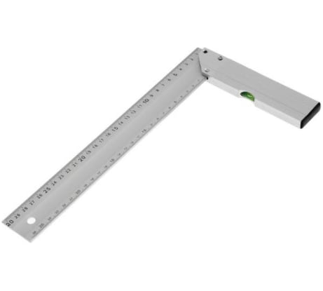 Угольник алюминиевый с уровнем ТУНДРА 300 мм 1006518