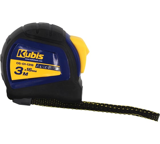 Рулетка измерительная KUBIS 3 м, 16 мм AutoLock 05-01-1316