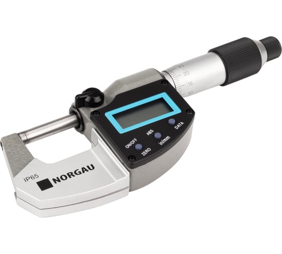 Микрометр цифровой NORGAU 0-25мм, 0,001мм/0,00005", NMD-65D с поверкой 041057001/П