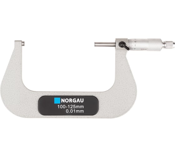 Микрометр гладкий NORGAU МК 100-125 мм/0,01 мм, тип NM-125, с поверкой, 041001125/П 1