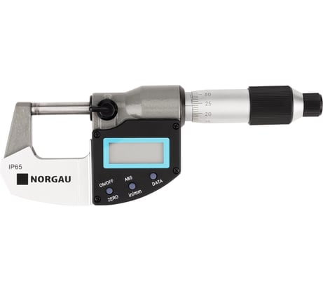 Микрометр цифровой NORGAU 25-50мм, 0,001мм/0,00005", NMD-65D с поверкой 041057002/П