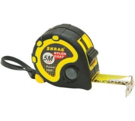 Магнитная рулетка SKRAB 7,5/0,025м стальная лента с нейлоновым покрытием 40135