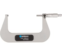 Микрометр гладкий NORGAU МК 150-175 мм/0,01 мм, тип NM-175, с поверкой, 041001175/П