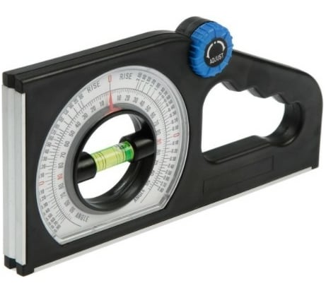 Магнитный угломер-уровень ТУНДРА фрезерованный, 1 глазок 3652379