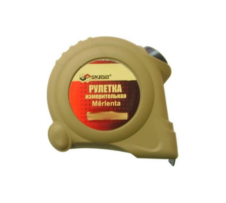 Рулетка SKRAB 5/0,019 м золотая серия, автостоп 40067