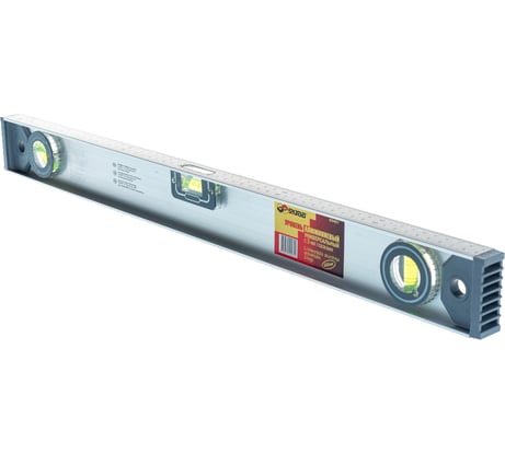 Уровень SKRAB 3-х глазковый 600мм серый 40481