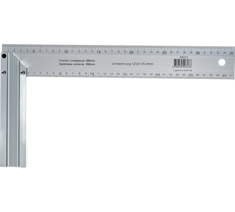 Столярный алюминиевый угольник SKRAB 350мм 40313