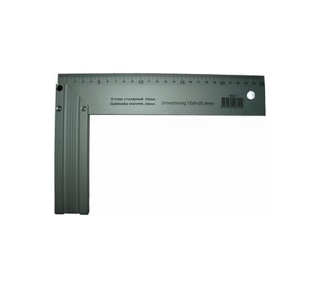 Столярный алюминиевый угольник SKRAB 250мм 40311