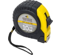 Рулетка ЧЕГЛОК, обрезиненный корпус, ABS пласт., серия Стандарт , 10м х 25мм, 14-01-199
