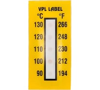 Наклейка термоиндикаторная необратимая VPL Thermolabel (90C-100C-110C-120C-130C), упаковка 50 штук VPLE9