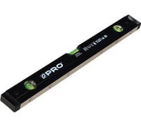 Уровень PRO алюминиевый, фрез. с одной стороны, с 6 магн., черный, 60 см, 3 глазка BD-060