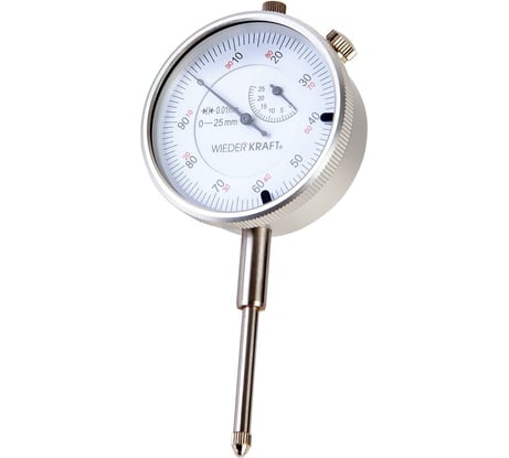 Индикатор часового типа WIEDERKRAFT 0-25 мм, 0.01 мм, с ушком WDK-MI2501