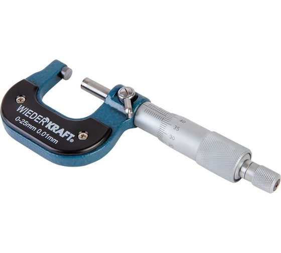 Микрометр WIEDERKRAFT нониусный, 0-25 мм, 0.01 мм WDK-MM2501 1