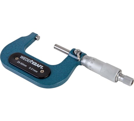 Микрометр WIEDERKRAFT нониусный, 25-50 мм, 0.01 мм WDK-MM5001
