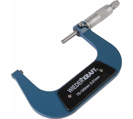 Микрометр WIEDERKRAFT нониусный, 75-100 мм, 0.01 мм WDK-MM10001