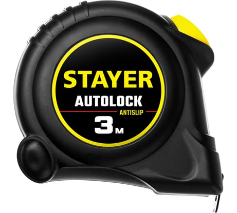 Рулетка Stayer AutoLock 3м / 16мм с автостопом 2-34126-03-16_z02